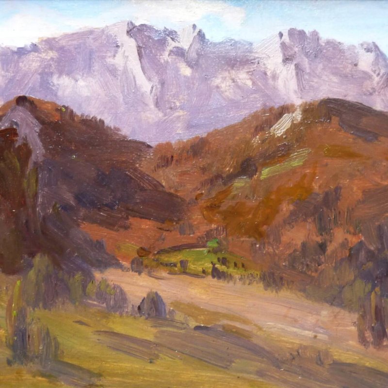 Marie Egner, Gemälde, Berge bei Schladming
