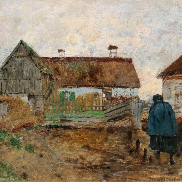 Theodor von Hörmann, Gemälde, Heimkehr nach dem Regen