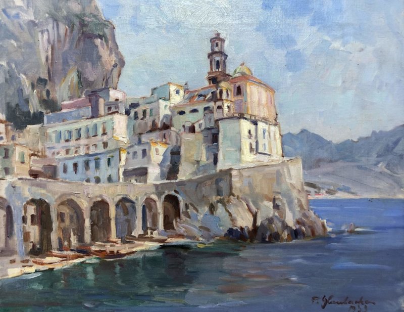 Franz Glaubacker, Cinque Terre, Gemälde