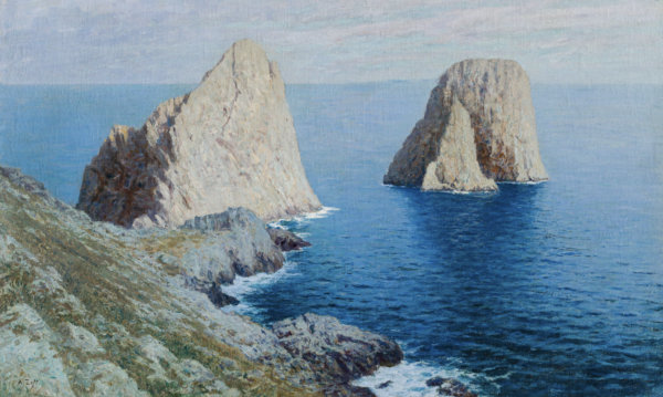 Alfred Zoff, Faraglioni Felsen vor Capri