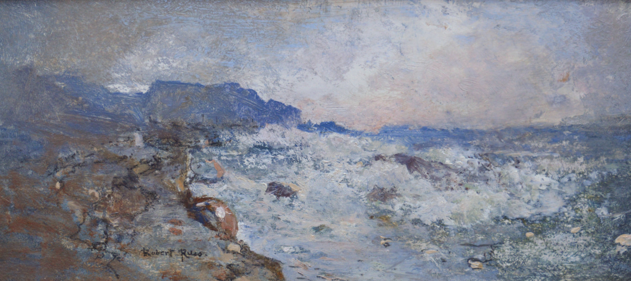 Robert Russ Küstenlandschaft Ölgemälde Kunstkaufen.at