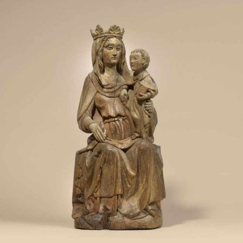 Thronende Madonna, Skulptur um 1360