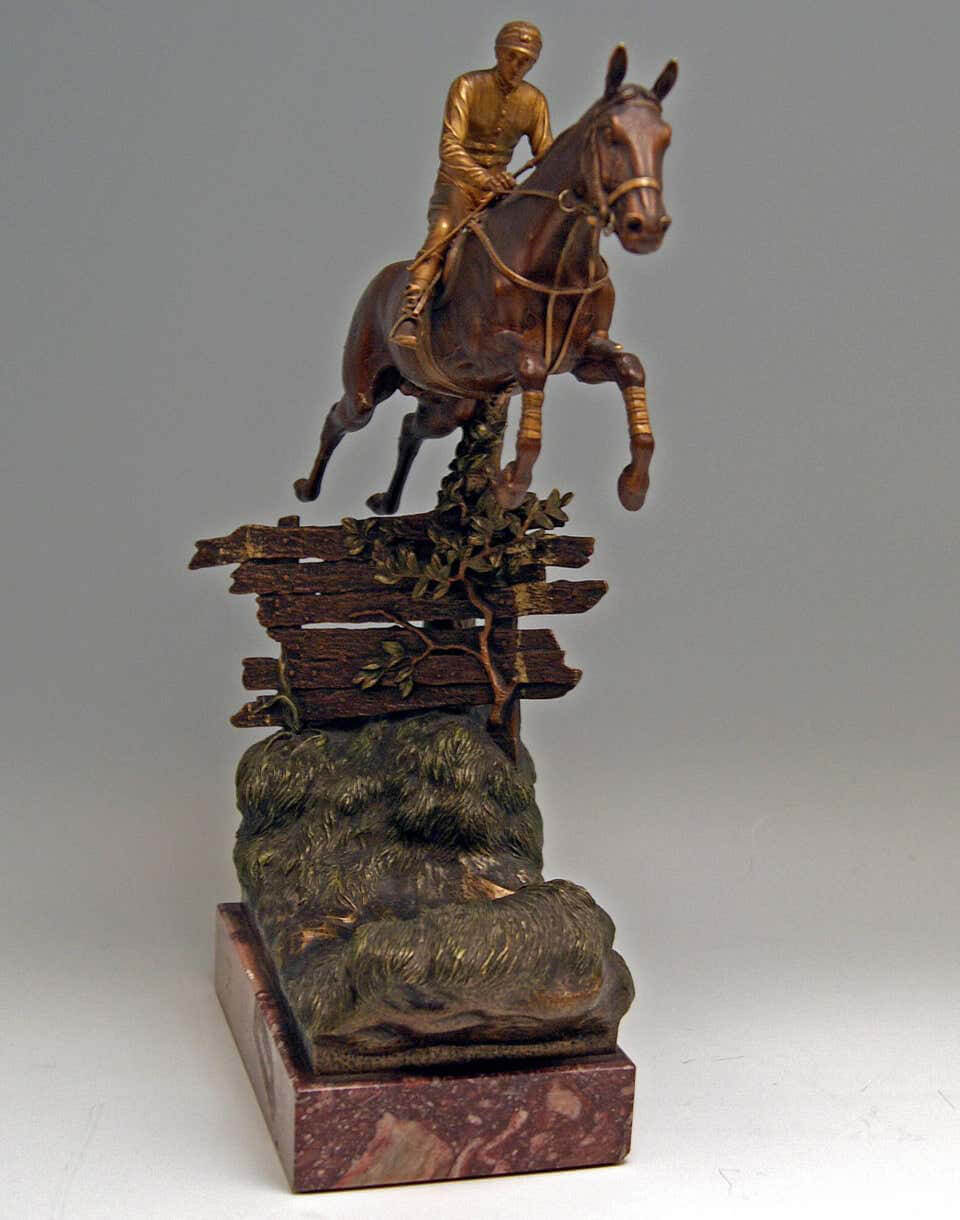 Bronzefigur Arabischer Reiter auf Pferd Araber Höhe 38 cm 
