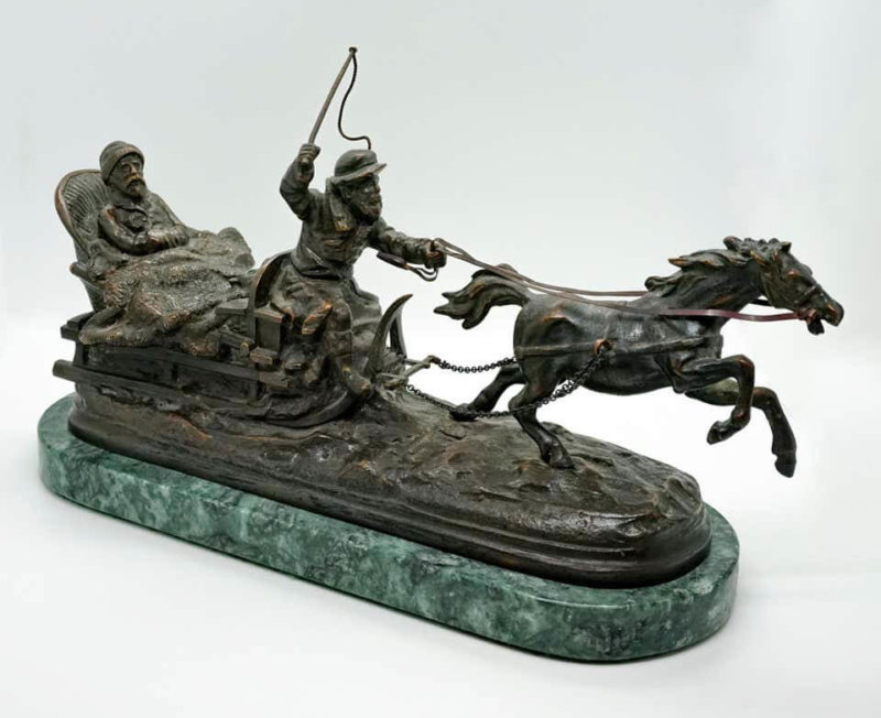 Russische Bronze, Eine russische Schlittenfahrt