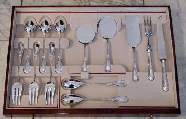 Silberbesteck für 12 Personen, 234 teilig