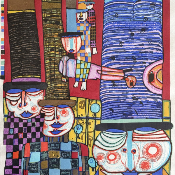 Friedensreich Hundertwasser, Die Hüte tragen die japanischen Kaiser