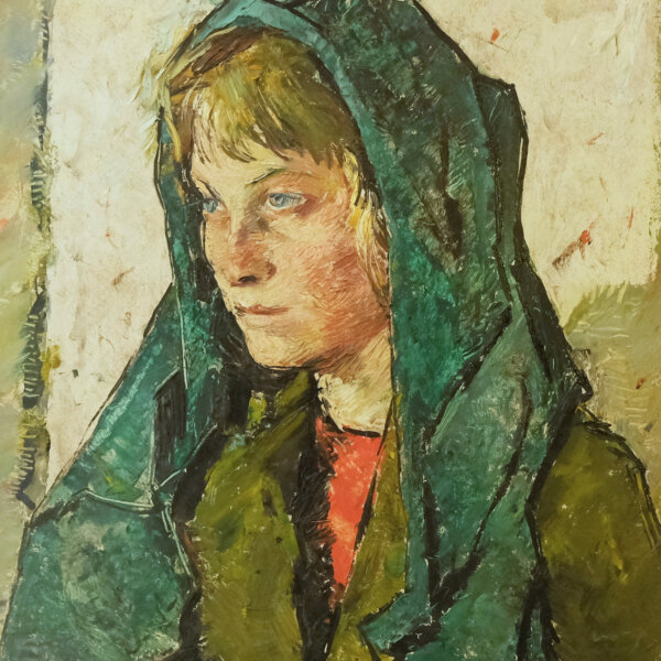 Anton Lutz, Frau mit Kopftuch