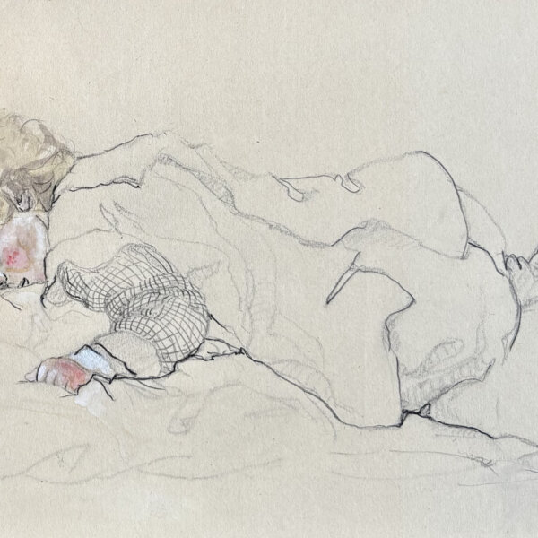 Anton Peschka, Schlafendes Baby
