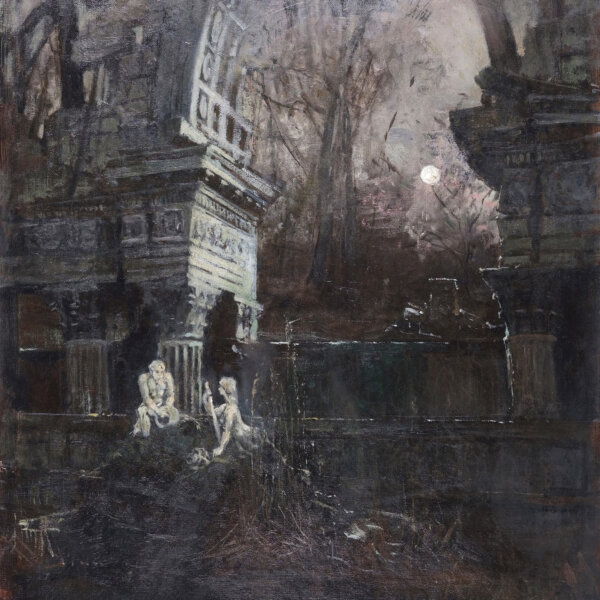 Carl Moll, Römische Ruine in Schönbrunn