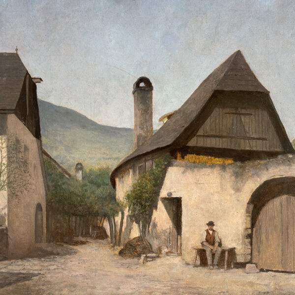 Johann Nepomuk Geller, Motiv aus Ober Arnsdorf in der Wachau